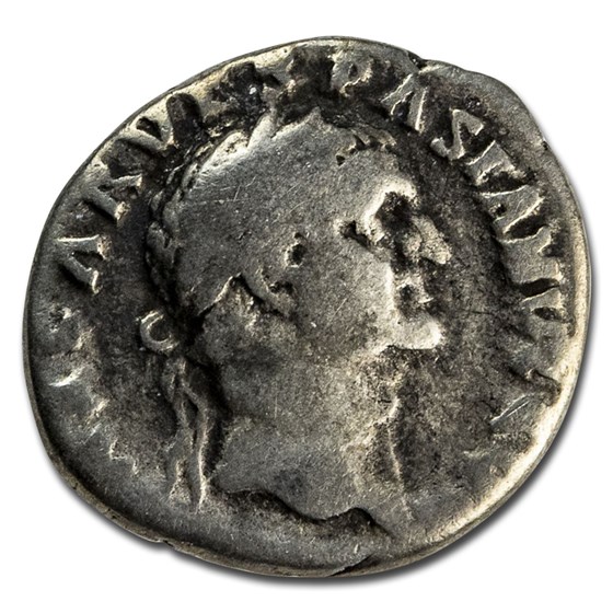 Rome AR Denarius Vespasian (69 AD) AD VG (RIC II 2) Judaea Capta Rome AR Denarius Vespasian (69 AD) AD VG (RIC II 2) Judaea Capta